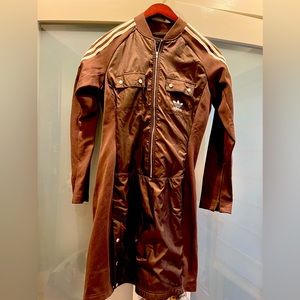 Three Stripes Adidas Brown Dress Size M
